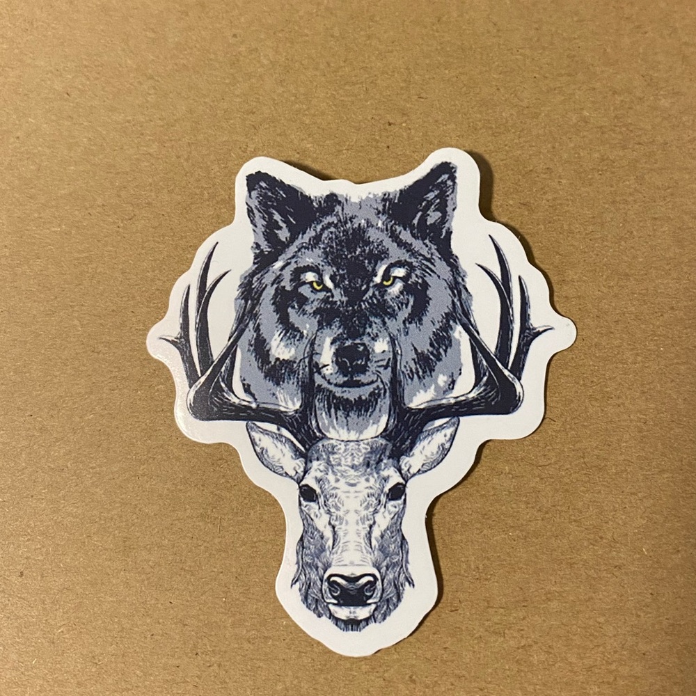 🌈20/$5🌈 Wolf and Deer Sticker